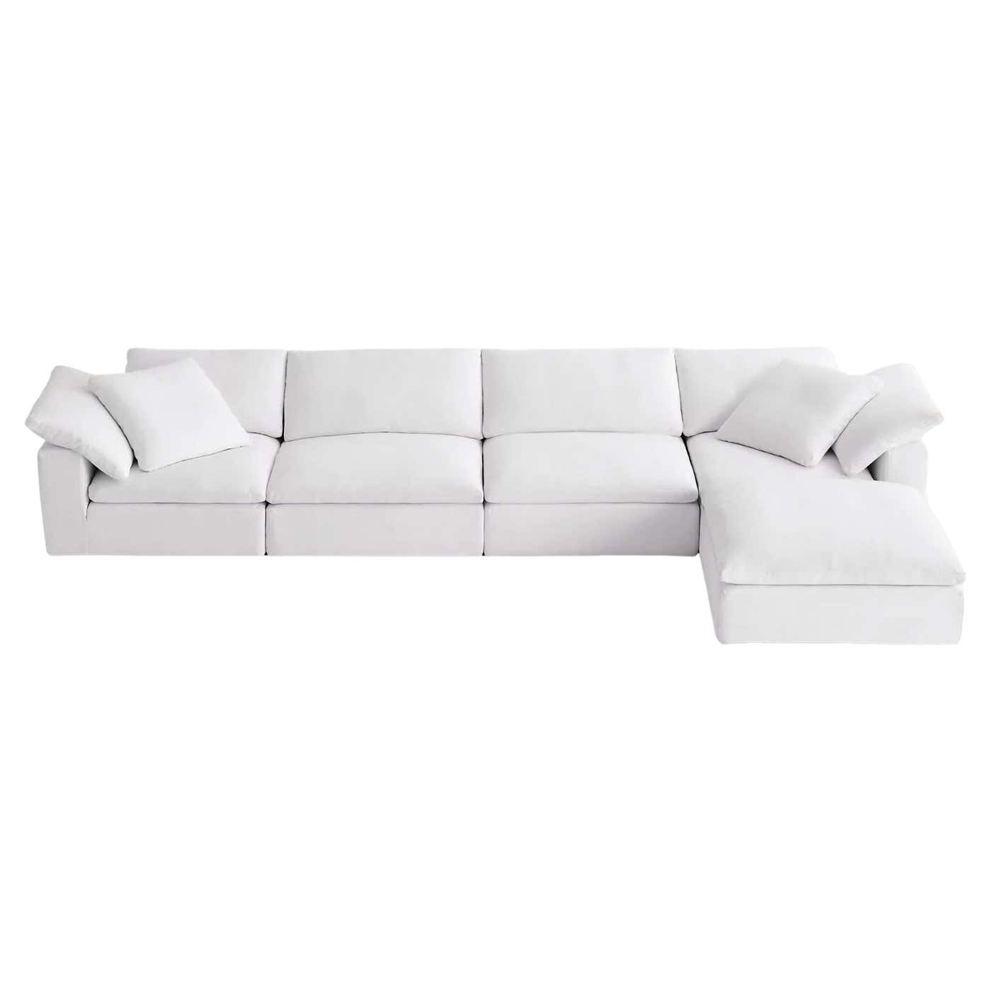 Cloud Modular 5-Piece Sofa-Chaise Sectional By Restoration Hardware