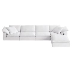 Cloud Modular 5-Piece Sofa-Chaise Sectional By Restoration Hardware