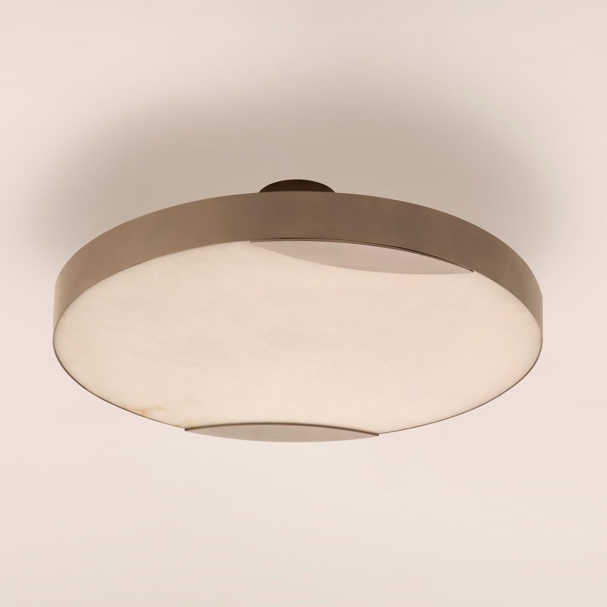 Italian Cloud N.1 Ceiling Light by Gaspare Asaro-Satin Brass Finish For Sale