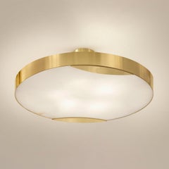 Cloud N.1 Ceiling Light by Gaspare Asaro-Polished Brass Finish