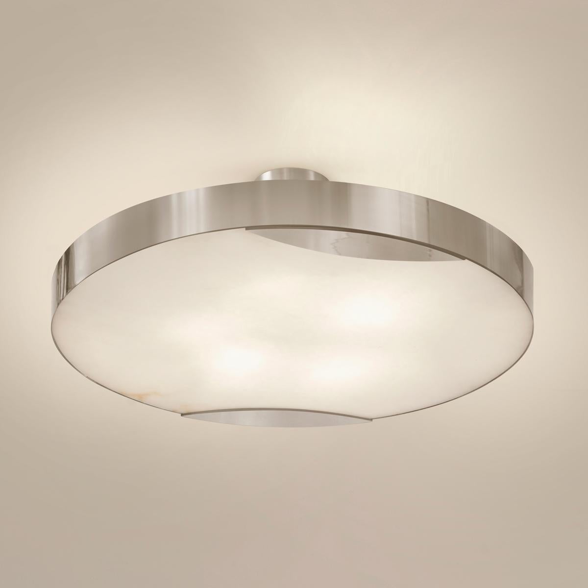 XXI secolo e contemporaneo Lampada da soffitto Cloud N.1 di Gaspare Asaro - Finitura in ottone lucido in vendita