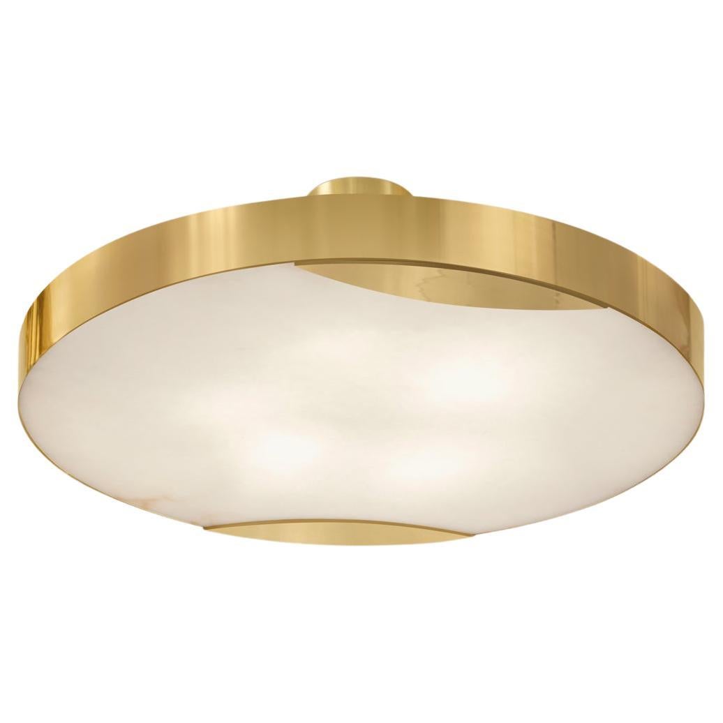 Cloud N.1 Ceiling Light by Gaspare Asaro-Polished Brass Finish For Sale