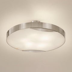 Lampada da soffitto Cloud N.1 di Gaspare Asaro - Finitura nichel lucido