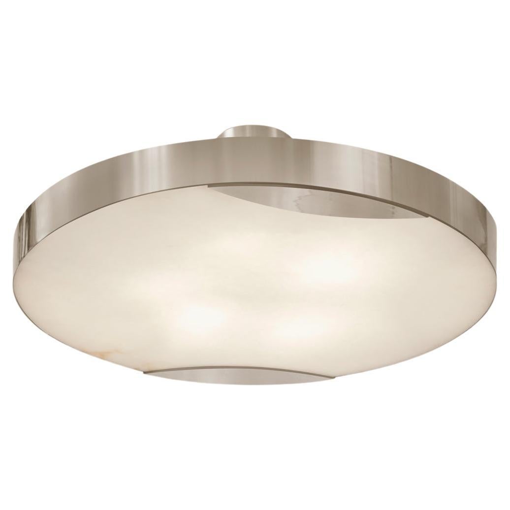 Cloud N.1 Ceiling Light by Gaspare Asaro-Polished Nickel Finish For Sale