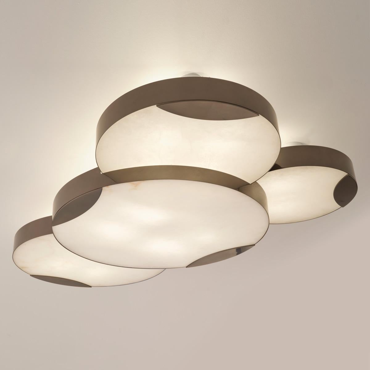 Modern Cloud N.4 Ceiling Light by Gaspare Asaro-Peltro Finish For Sale