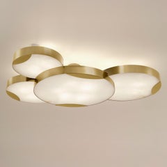 Cloud N.4 Ceiling Light by Gaspare Asaro-Satin Brass Finish
