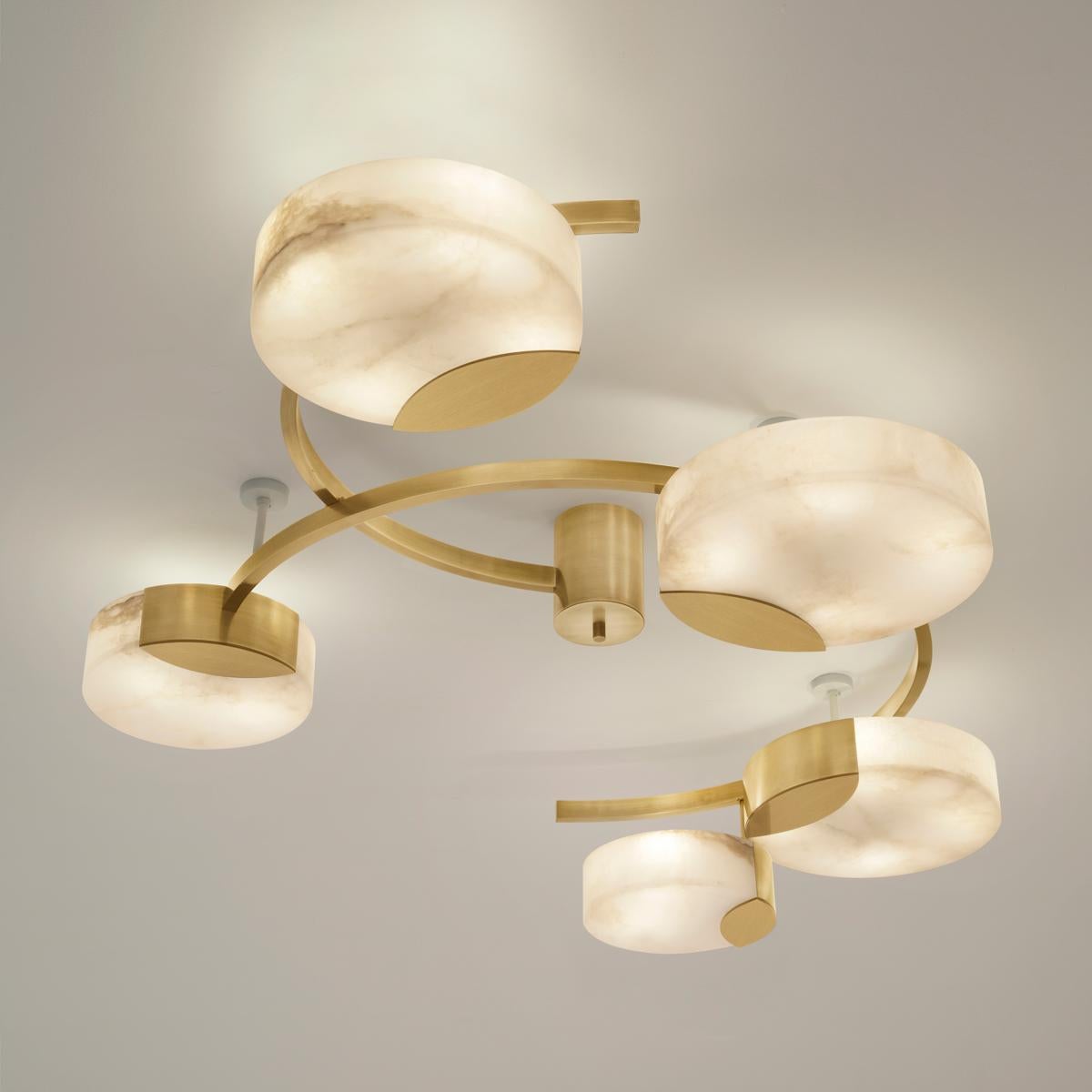 Cloud N.5 Ceiling Light by Gaspare Asaro-Bronze Finish For Sale 3