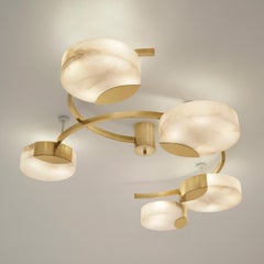 Cloud N.5 Ceiling Light by Gaspare Asaro-Satin Brass Finish