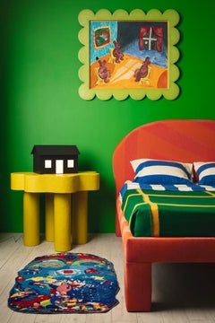 Cloud Painted Paper Pulp Beistelltisch 'Goodnight Moon Edition'