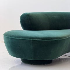 Cloud Serpentine Sofa by Vladimir Kagan for Directional in Mohair