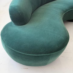 Cloud Serpentine Sofas by Vladimir Kagan for Directional in Mohair