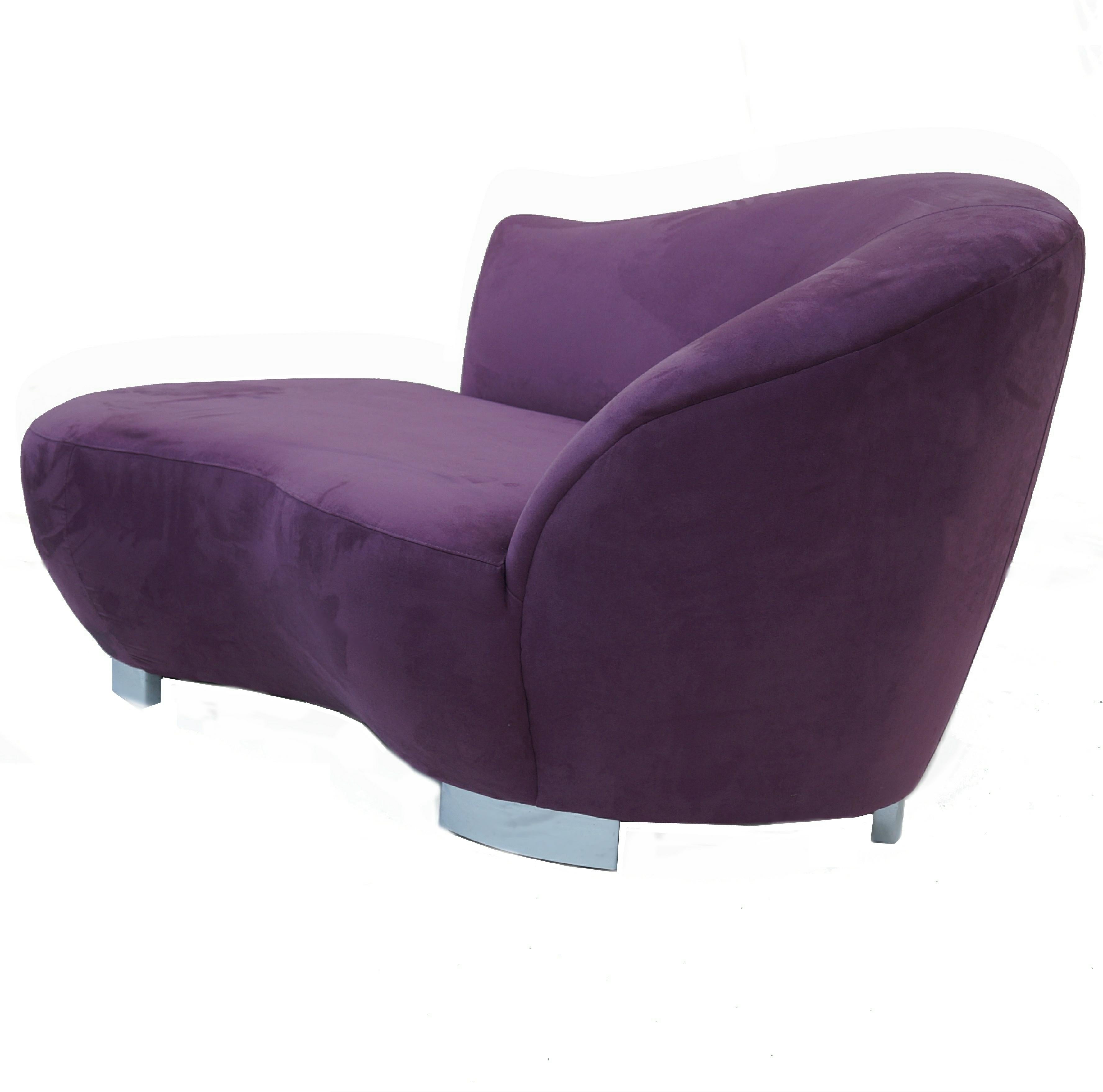 purple chaise lounge