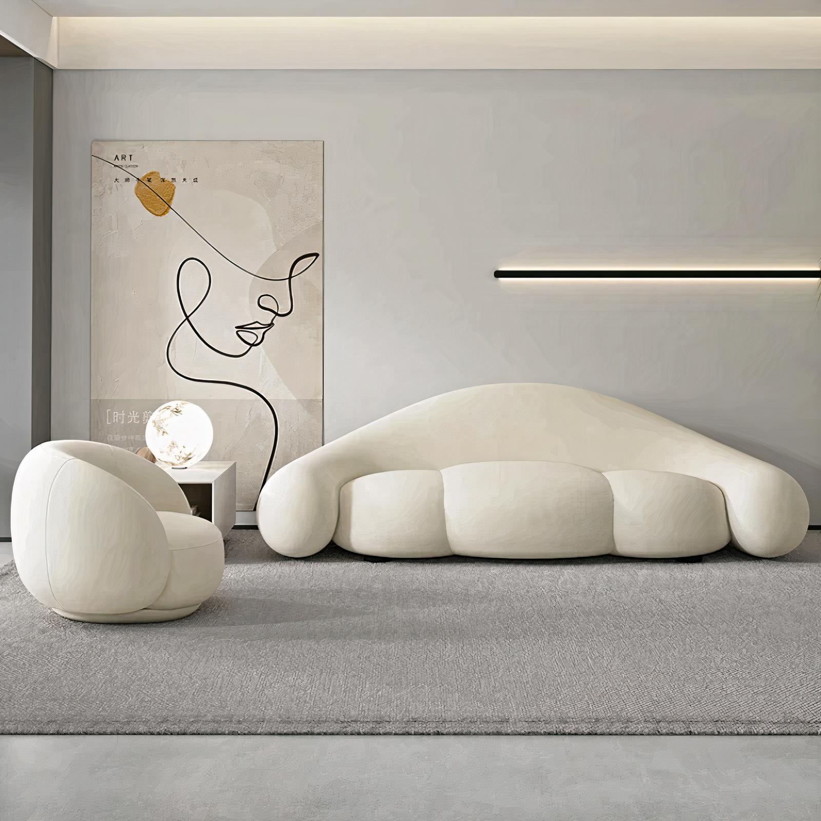Introducing the Cloud Sofa - the ultimate comfort haven that will transform your living space into a cozy oasis of relaxation. With its plush, cloud-like texture and luxurious feel, this sofa is designed to make you feel like you're floating on a