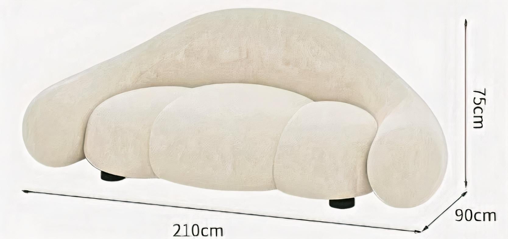 Contemporary Cloud Sofa (Customizable) For Sale