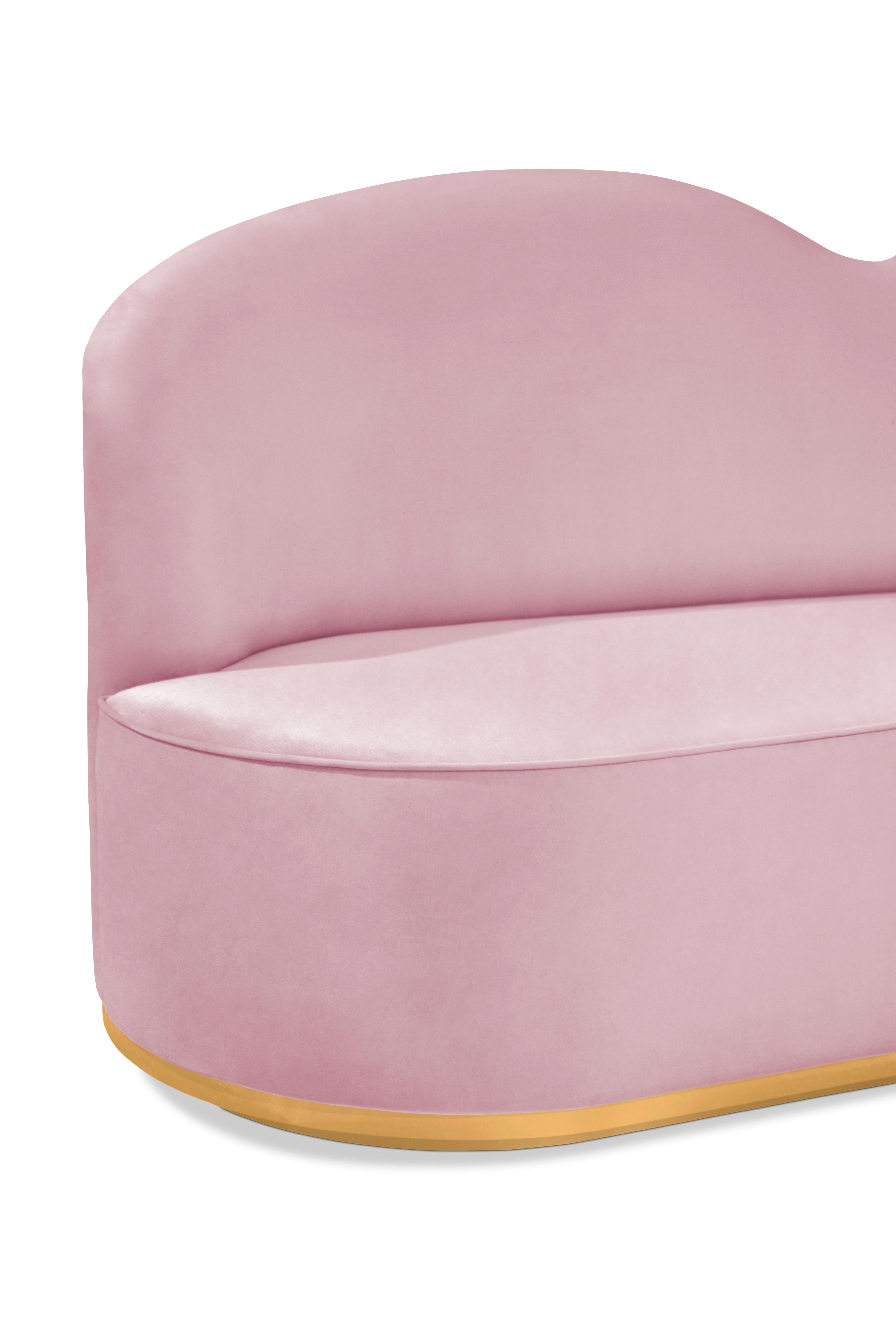 Cloud Kids Sofa in Wood and Velvet by Circu Magical Furniture For Sale 3