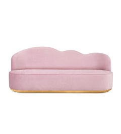 Cloud Kids Sofa in Wood and Velvet by Circu Magical Furniture