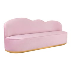 Cloud Kids Sofa in Wood and Velvet by Circu Magical Furniture