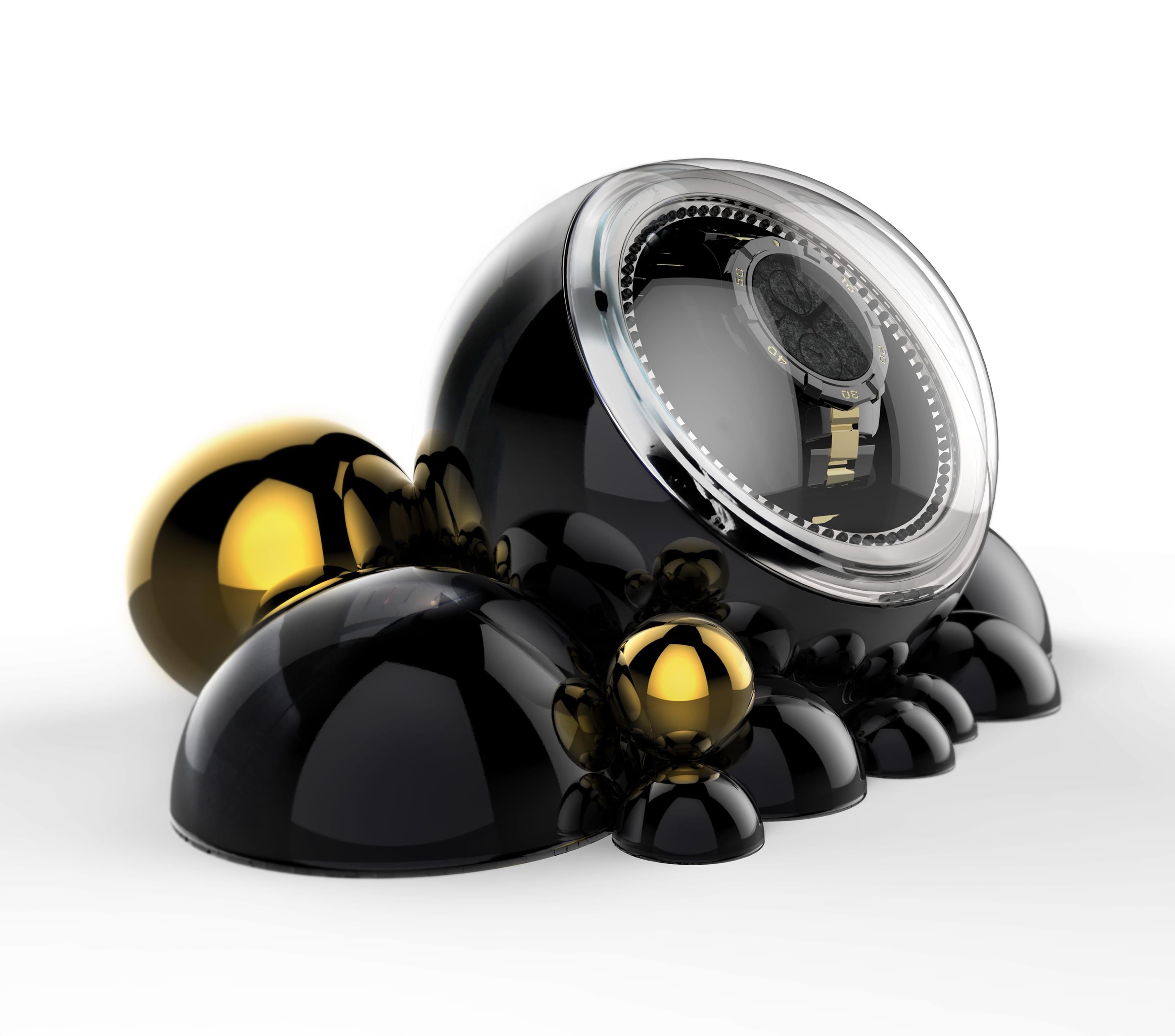 Cloud watch winder in lacquered casted aluminium by Boca do Lobo. This unique watch winder reflects fascinating design handcrafted to become an object of desire. The fine mechanisms of valuable automatic watches require movement and relaxation.