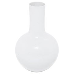 Cloud White Double Bottleneck Vase