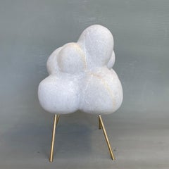 Cloud with Bronze Sticks Marble Sculpture by Tom Von Kaenel