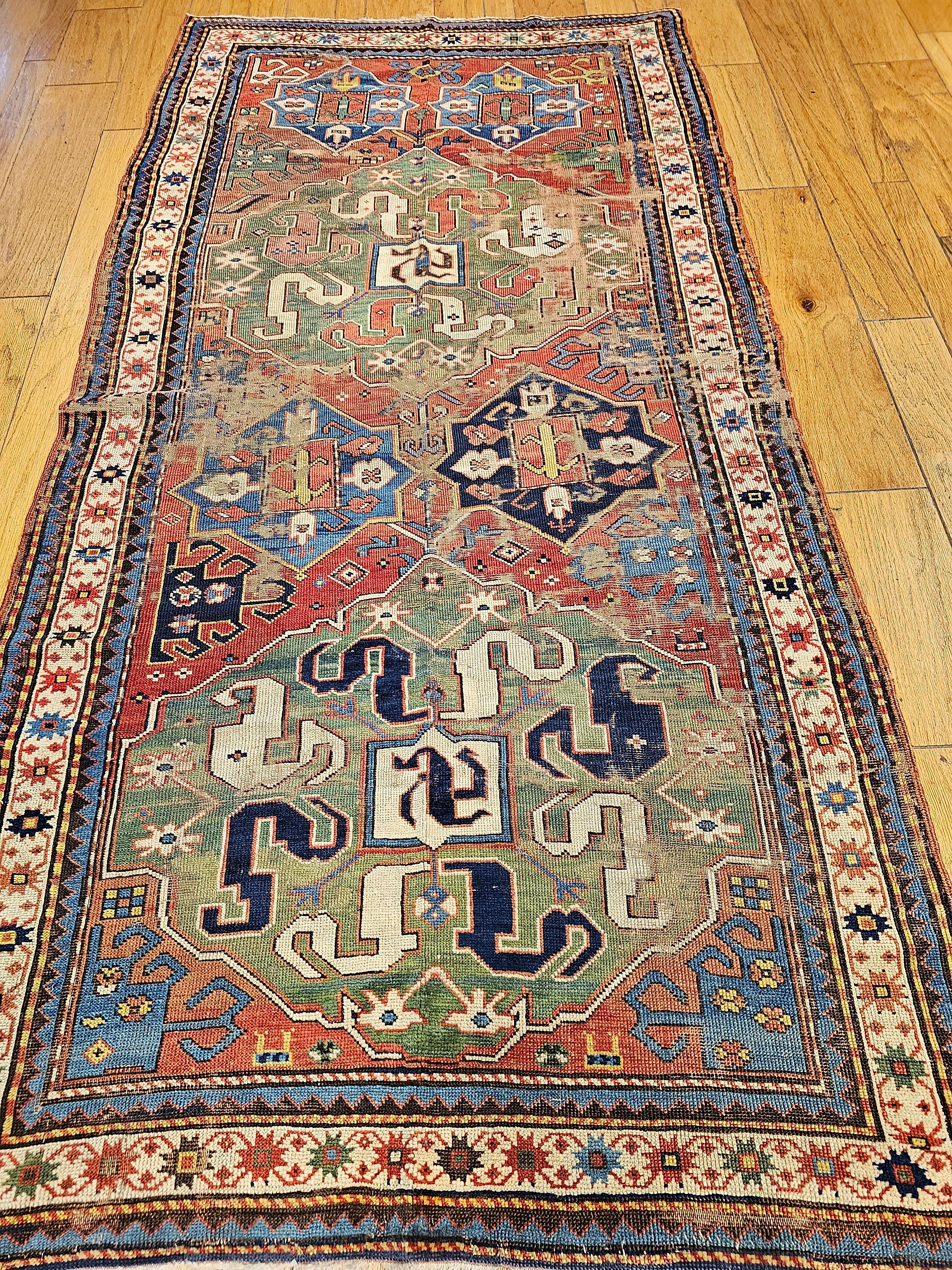  The Chondsoresk carpet also known as Cloudband Kazak is from the mid-1800s from the village of Chondoresh in the Karabagh area of the Caucasus mountains. This beautiful Chondsoresk has two large 