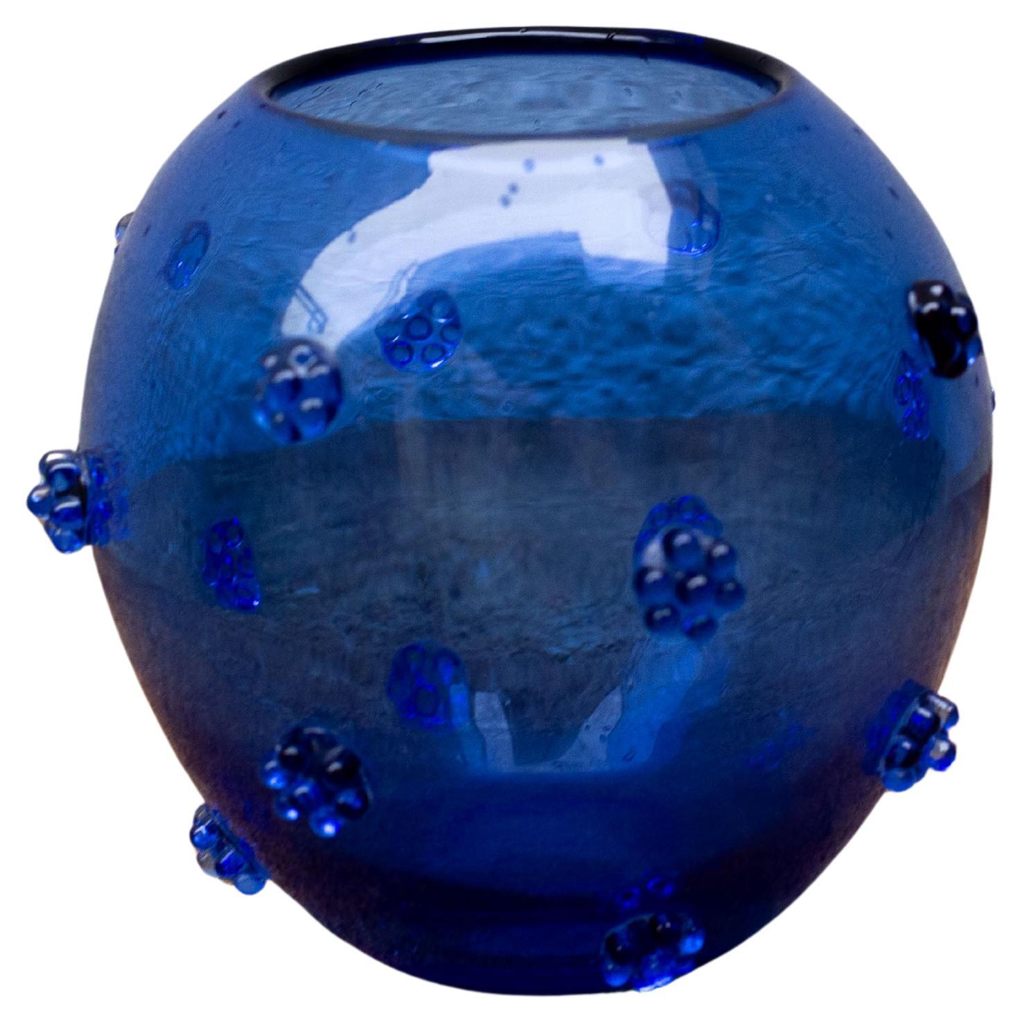 Vaso in vetro "Cloudberry" di Monica Bratt per Reijmyre, Svezia, 1950 ca. in vendita