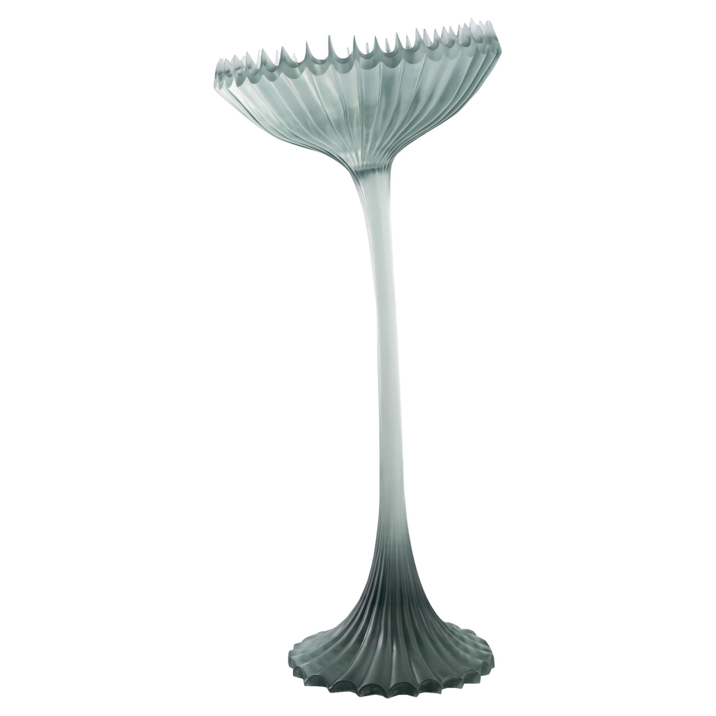 Cloudbusting Large Modern Abstract Sculpture in Blue Cast Resin by Karen Atta