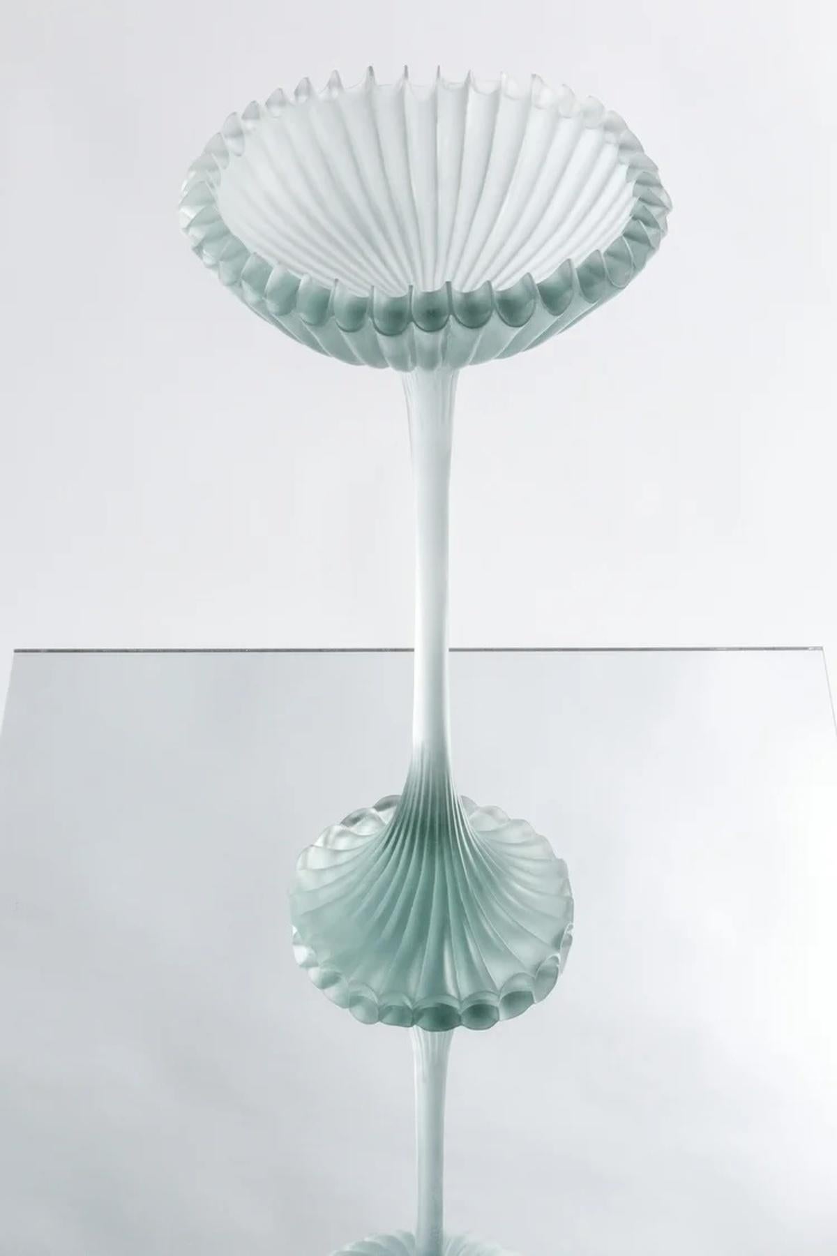 Contemporary Cloudbusting Modern, Abstract Scale Model Sculpture in Green Resin by Karen Atta For Sale