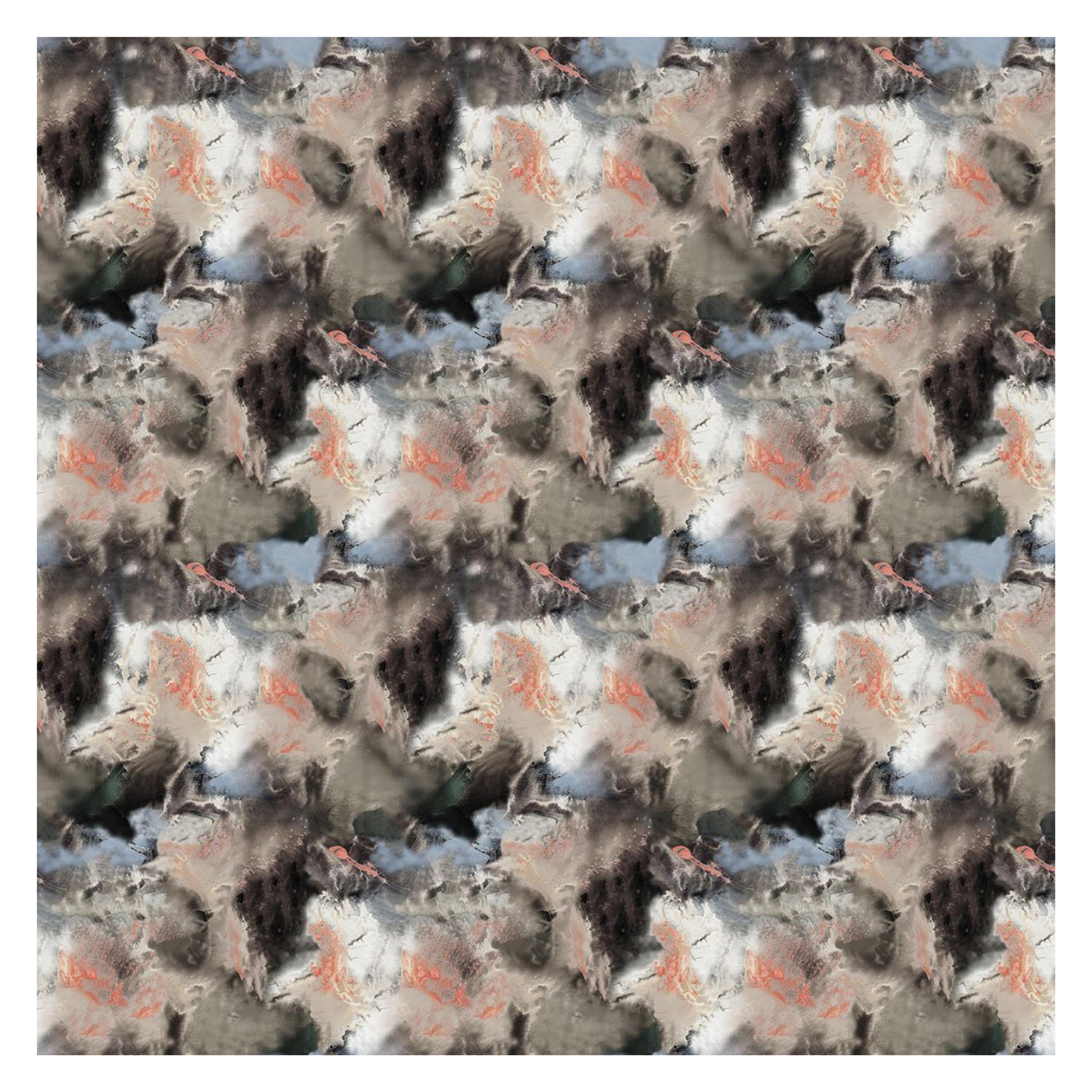 Cloudbusting Wallpaper in Peach by 17 Patterns For Sale