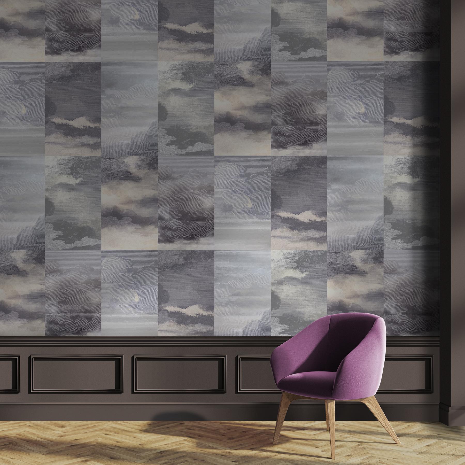 MINIMUM ORDER 4 ROLLS FOR A TOTAL OF 44 YARDS.

The Dutch sky which has inspired so many artists through the centuries was the starting point of this series.

Choosing the ever changing patterns of the Dutch skies from our own collection of photos