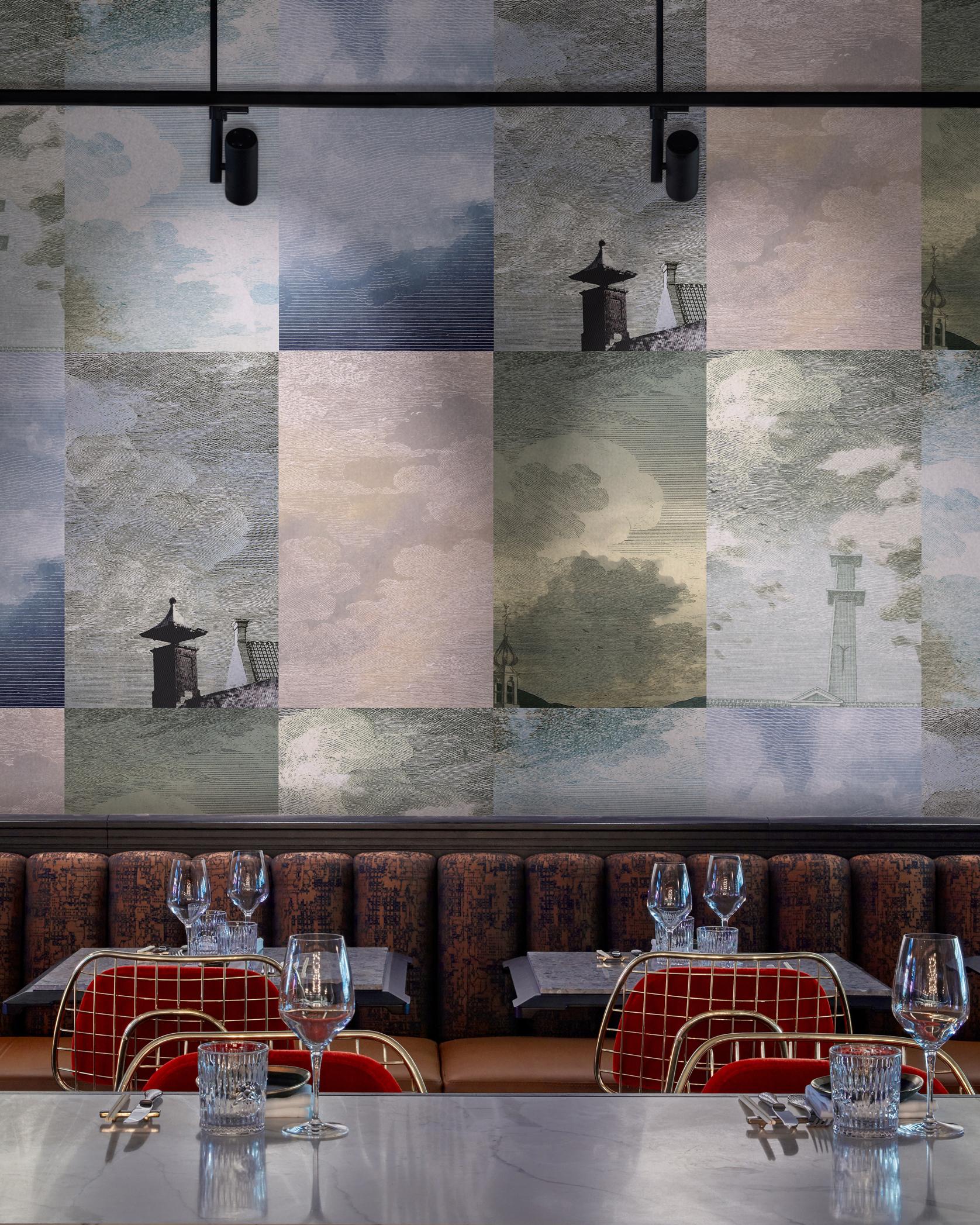 Britannico Nuvole nel cielo azzurro Wallpaper: Cielo olandese grigio tempesta in vendita