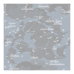Clouds in Starry Sky Wallpaper: Night Sky Silver Light