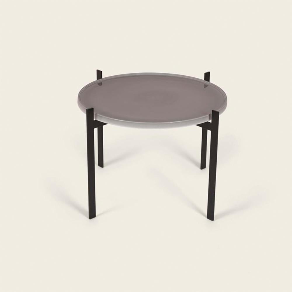 Cloudy Grey Porcelain Single Deck Table by OxDenmarq
Dimensions: D 57 x W 57 x H 38 cm
Materials: Steel, Porcelain
Also Available: Different top options available,

OX DENMARQ is a Danish design brand aspiring to make beautiful handmade