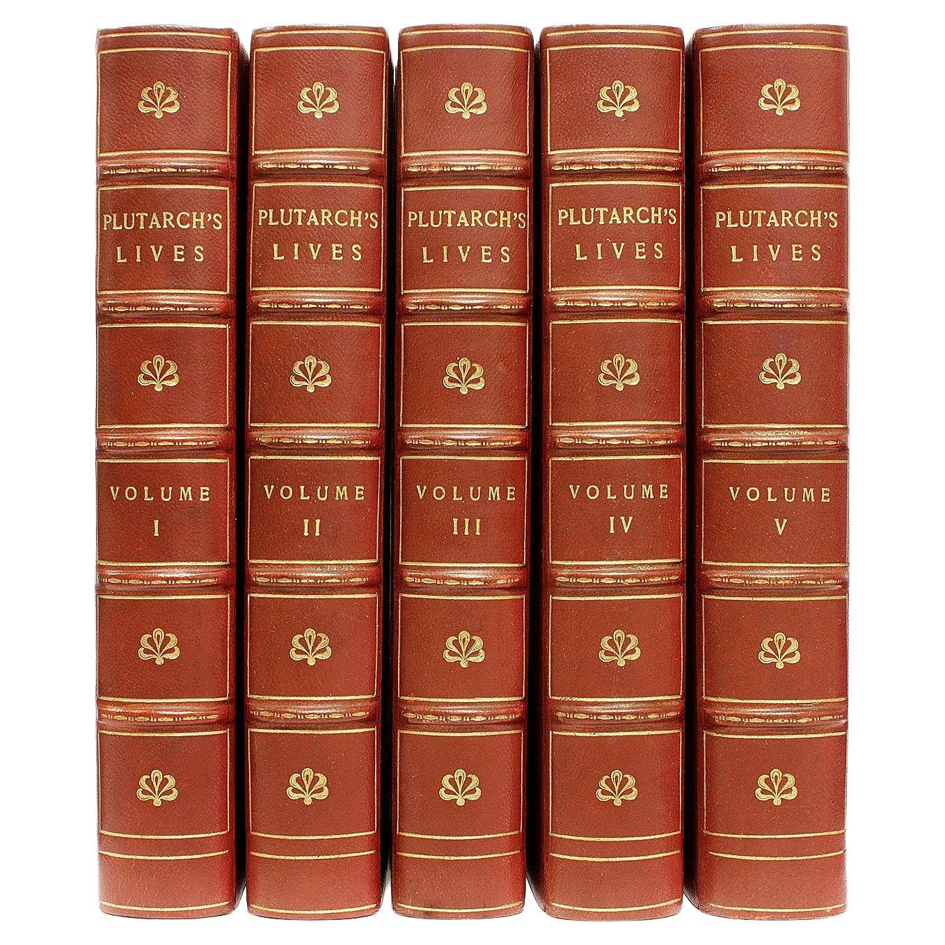 CLOUGH - Plutarch's Lives. The Translation Called Dryden's. 5 vols. FINELY BOUND