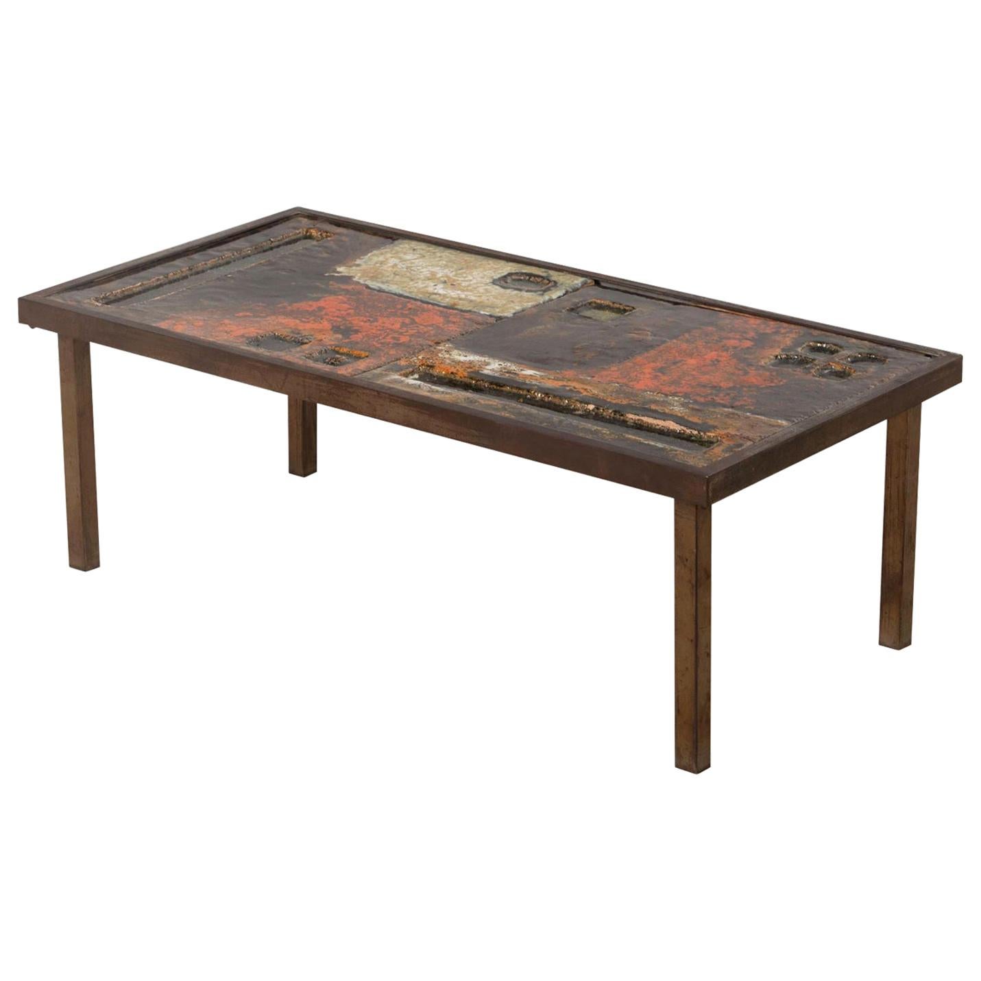 Cloutier Brothers Ceramic Top Low Table