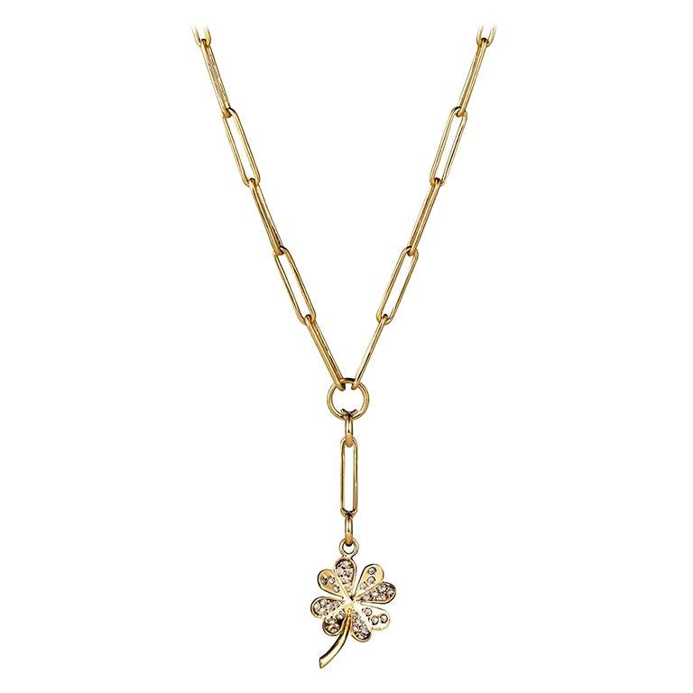 Pavé Daisy Flower Collier Necklace 398964CO1-45 main image 0