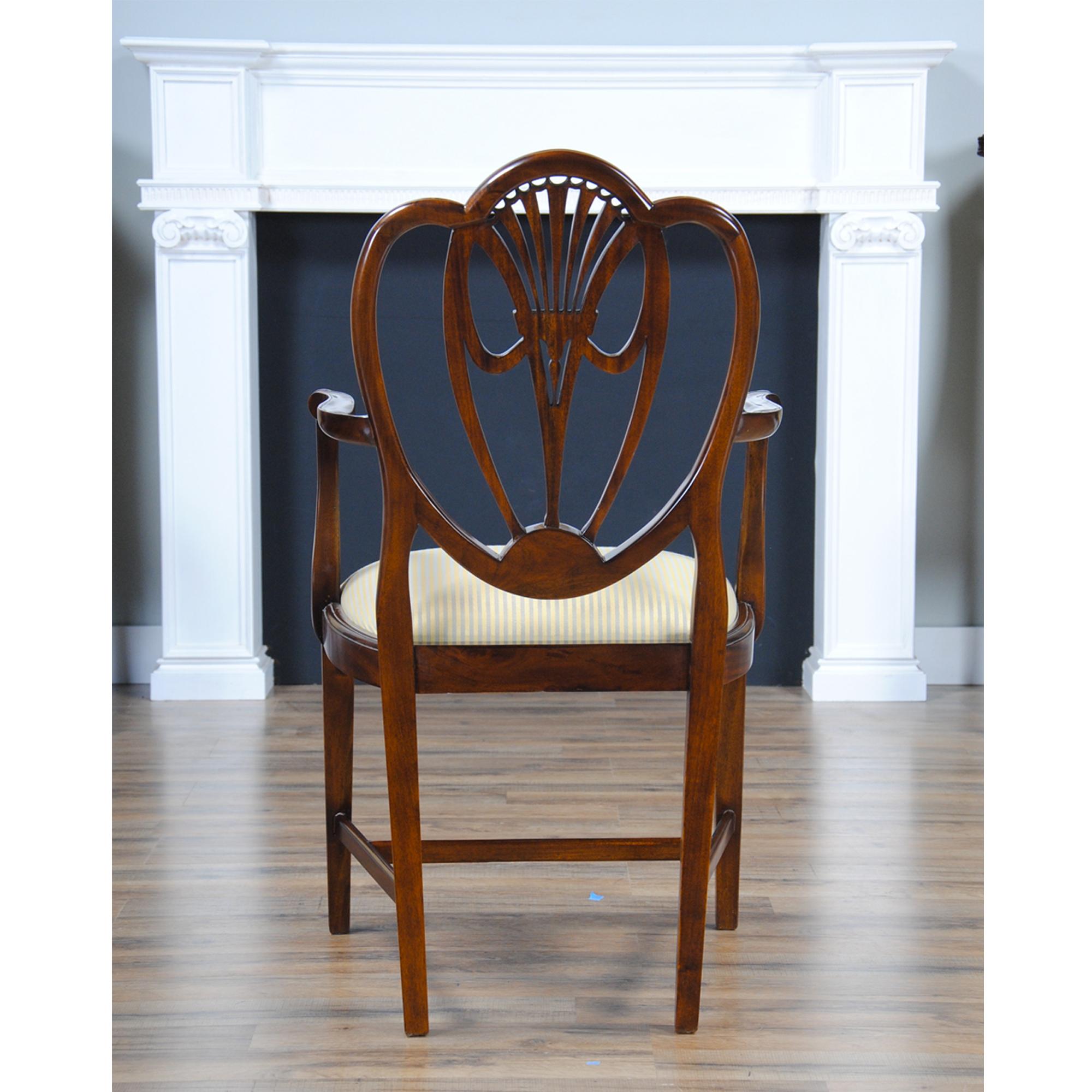 Chippendale Clover Back Dining Chairs, Set of 10 For Sale