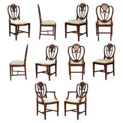 Clover Back Dining Chairs, Set of 10