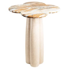 Clover Blue Jeans Solid Marble Bar Table