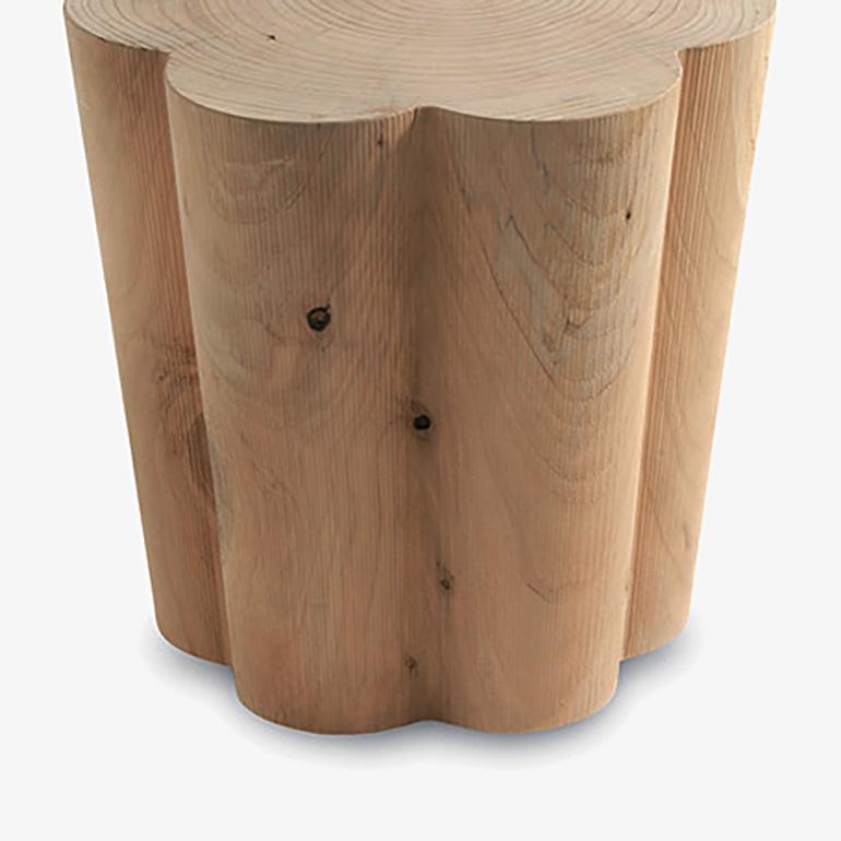 Italian Clover Cedar Stool For Sale