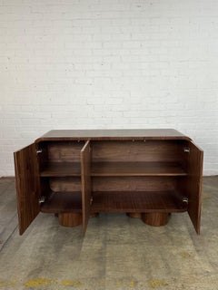 Clover Credenza in Natural Walnut