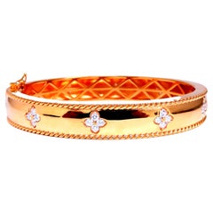 Clover Natural Diamonds Bangle Bracelet 14kt 95547