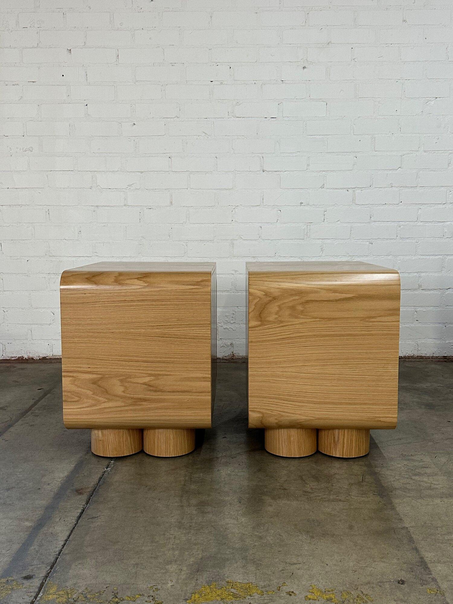 Contemporary Clover nightstands handcrafted For Sale