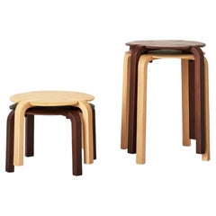 Tabouret Clover Noyer, Hors production