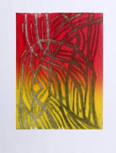 Abstract Monoprint by Clover Vail