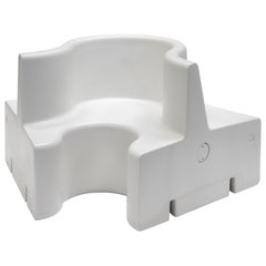 Cloverleaf In and Outdoor Sofa, Middle Unit in White by Verner Panton