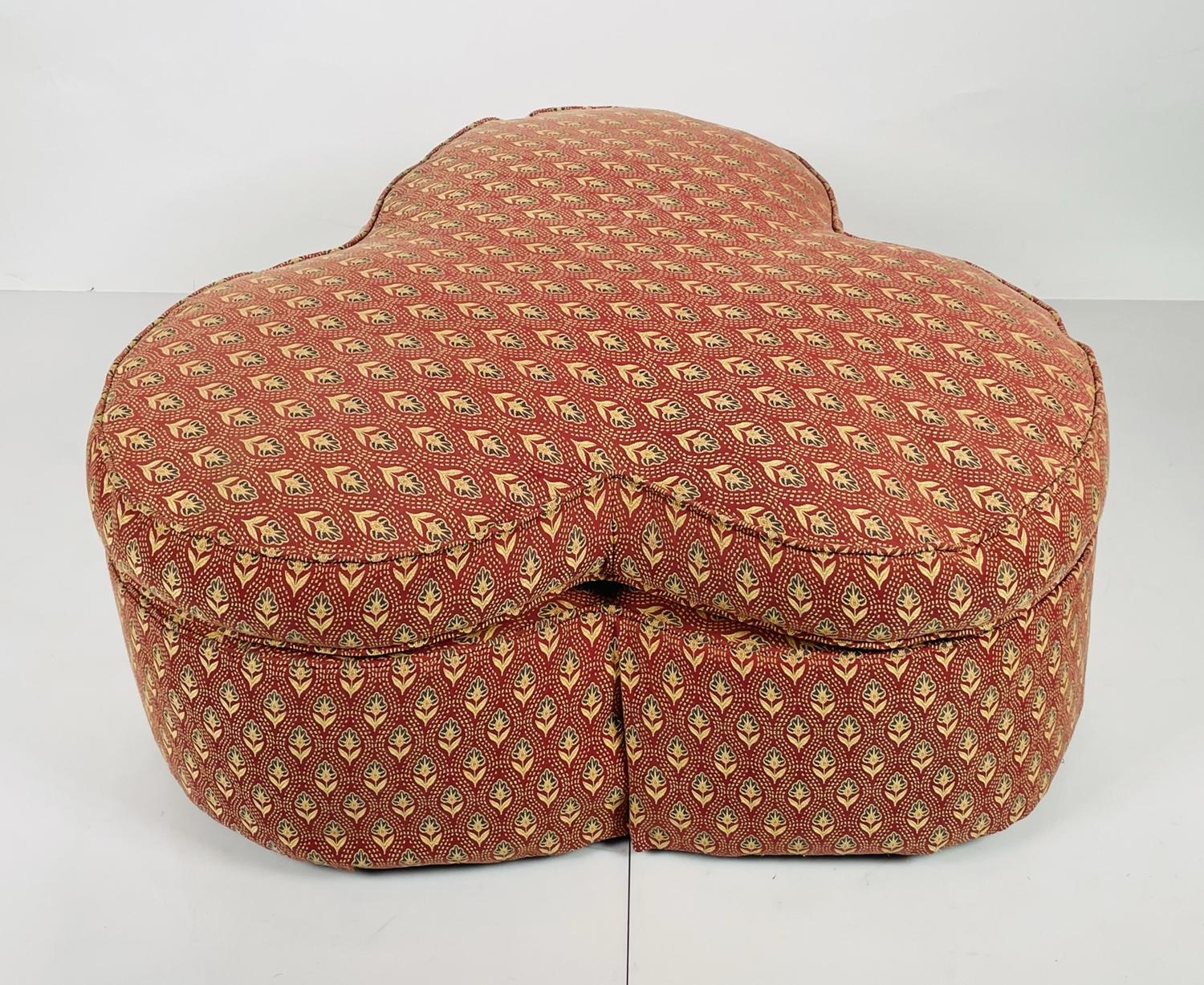 Cloverleaf Pouffe by George Smith In Good Condition In Los Angeles, CA