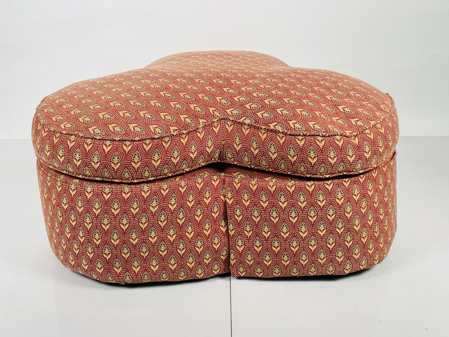 Contemporary Cloverleaf Pouffe by George Smith