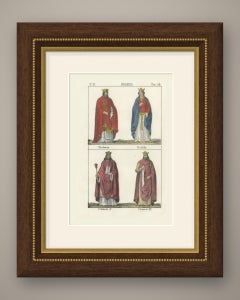 Clovis, Clotilde, Clotaire I and Clotaire II, Frankish Kings, 1842