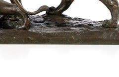 CLOVIS EDMOND MASSON (1838-1913)  "Lion and Lioness" 19th Century